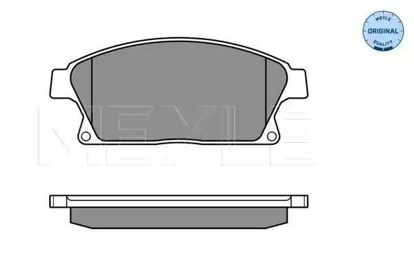 KLOCKI HAMULCOWE PRZÓD OPEL ASTRA J 09- ZAFIRA C 11- Z CZUJNIKIEM MEYLE 0252503418/W