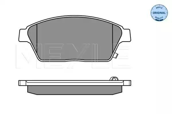 KLOCKI HAMULCOWE PRZÓD OPEL ASTRA J 09- ZAFIRA C 11- Z CZUJNIKIEM MEYLE 0252503418/W