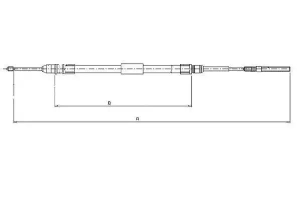 Linka hamulca ręcznego BMW E46 99-05 LE Textar 44008700