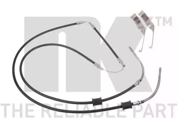 Linka hamulca ręcznego Ford TRANSIT 94-00 LE PR tył 2730 2X940+231 NK Autoparts 9025105