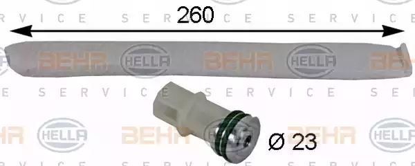 OSUSZACZ KLIMATYZACJI CITROEN C3/DS3/ PEUGEOT 207 05- Hella 8FT351193231
