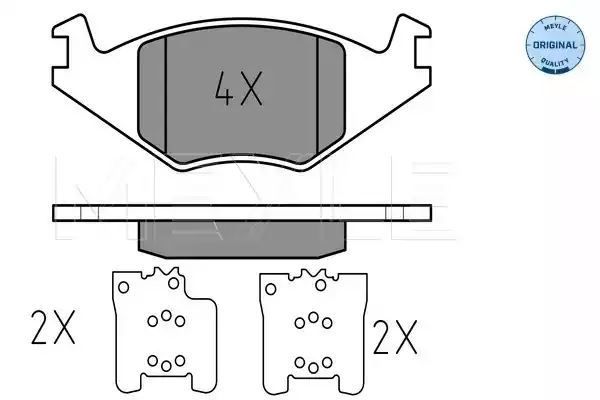 KLOCKI HAMULCOWE PRZÓD VW GOLF POLO SY MEYLE 252088917