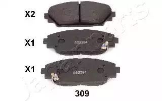 KLOCKI HAM. MAZDA P. 3 1,5-2,2D 13- Japan Parts PA309AF