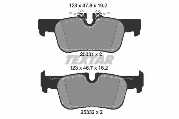 Klocki hamulcowe tył BMW 2 I3 X1 13- Textar 2533101