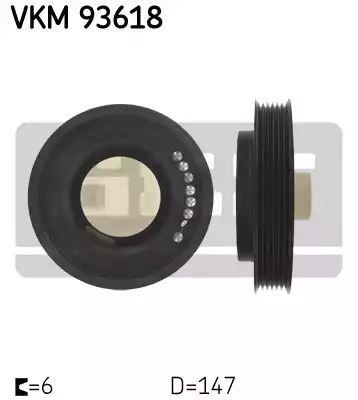 KOŁO PASOWE WAŁU KORBOWEGO RENAULT MASTER II 2,5DCI SKF VKM93618