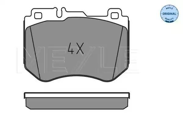 KLOCKI HAMULCOWE PRZÓD MERCEDES W205 S205 C205 13- MEYLE 252599719