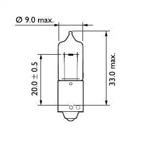 ŻARÓWKA HY21W 12V/21W BAW9S (POMARAŃCZOWA)- 1SZT. Philips 12146CP