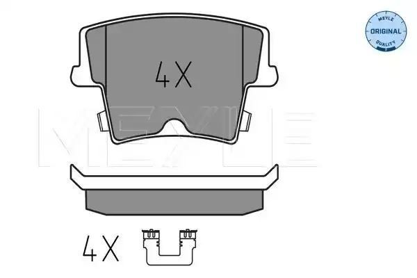 KLOCKI HAMULCOWE TYŁ CHRYSLER 300C 04-12 MEYLE 252416318