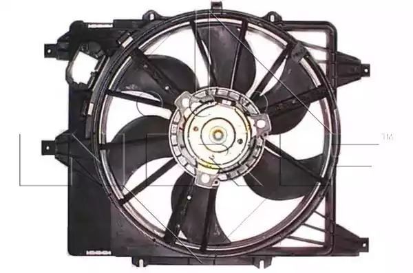Wentylator chłodnicy Renault CLIO KANGOO 1,2-1,9 z obudową 320W 380MM 6 ŁOPATEK NRF 47361