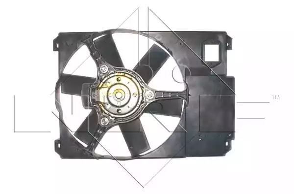 Wentylator chłodnicy Fiat DUCATO 94- 240W pojedynczy, z obudową NRF 47351