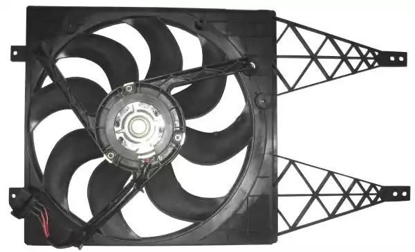 Wentylator chłodnicy VW 1,4TDI POLO 01- Skoda FABIA 03- Seat IBIZA 250 60W KPL z obudową NRF 47411