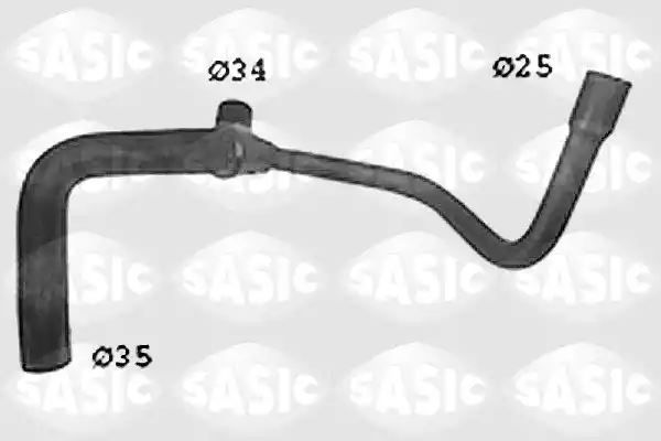 Wąż przewód chłodnicy Mercedes 190 W201 DOLNY SASIC SWH6712
