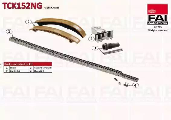 ZESTAW ŁAŃCUCHA ROZRZĄDU DB SPRINTER (95-06) BEZ USZCZELNIEŃ FAI Auto Parts TCK152NG