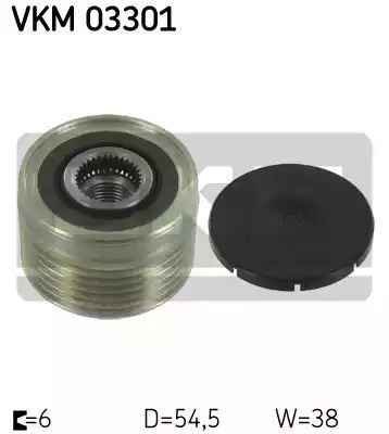 KOŁO PASOWE ALTERNATORA CITROEN SKF VKM03301