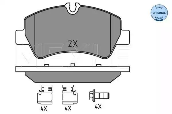 KLOCKI HAMULCOWE TYŁ FORD TRANSIT 2,2 TDCI 12- MEYLE 252560418