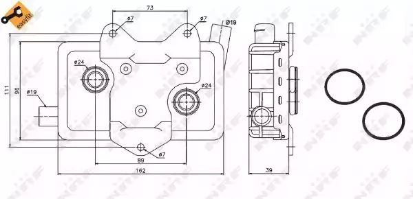 Chłodnica oleju Mercedes VITO 2,3D NRF 31180