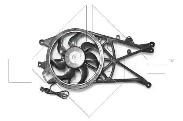 Wentylator chłodnicy Opel MERIVA 1,3 1,7D 03-10 Z RAMĄ NRF 47489
