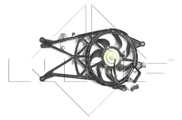 Wentylator chłodnicy Opel MERIVA 1,3 1,7D 03-10 Z RAMĄ NRF 47489