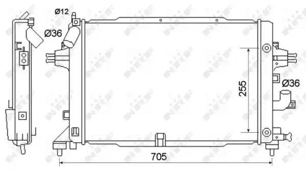 CHŁODNICA OPEL ASTRA H 04- AUTOMAT NRF 53145