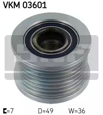 KOŁO PASOWE ALTERNATORA RENAULT SKF VKM03601