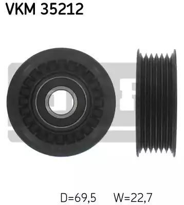 ROLKA PASKA WIELOROWK. OPEL 3,0 CDTI SKF VKM35212