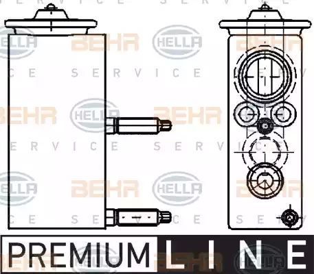 ZAWÓR ROZPRĘŻNY KLIMATYZACJI CITROEN C4 04- Hella 8UW351234421