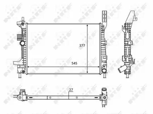 Chłodnica Ford FOCUS 1.6 TDCI 11- 1720432 NRF 58284