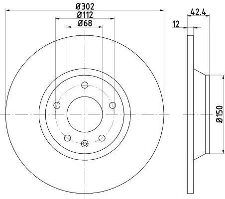 Tarcza hamulcowa tył A6 ALLROAD 07- Textar 92159503