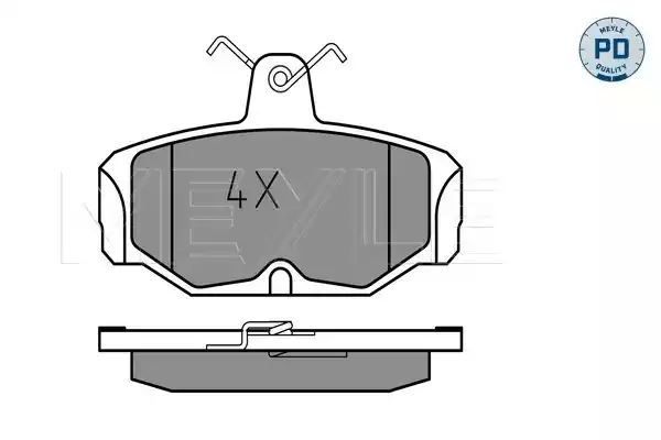 KLOCKI HAMULCOWE TYŁ FORD SCORPIO 1,8-2,9 84-BEZ CZUJNIKA MEYLE 0252098113/PD