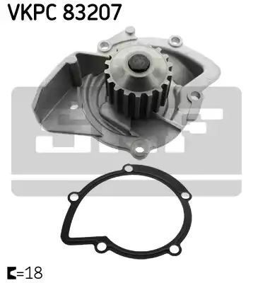 Pompa wody Peugeot 2,0HDI JTD TDCI 07- SKF VKPC83207