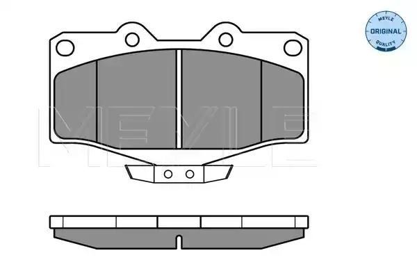 KLOCKI HAMULCOWE PRZÓD TOYOTA LANDCRUISER 3,0TD 96- Z CZUJNIKIEM MEYLE 0252167915/W