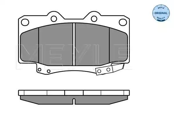 KLOCKI HAMULCOWE PRZÓD TOYOTA LANDCRUISER 3,0TD 96- Z CZUJNIKIEM MEYLE 0252167915/W