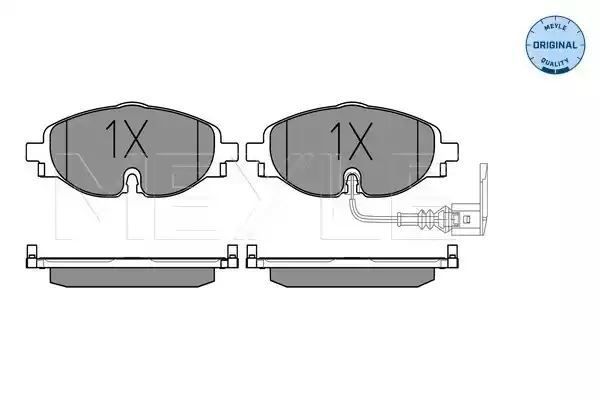 KLOCKI HAMULCOWE PRZÓD VW GOLF 7 A3 OCTAVIA LEON 12- MEYLE 252568320