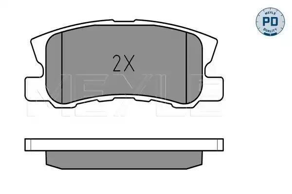 KLOCKI HAMULCOWE TYŁ MITSUBISHI PAJERO 99- MEYLE 0252358216/PD