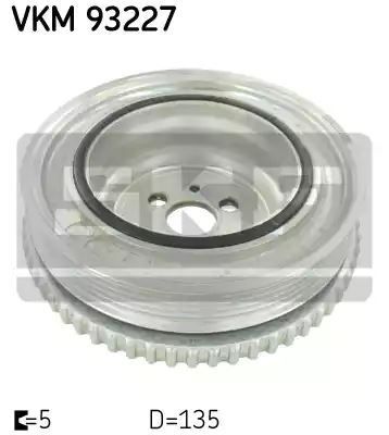 Koło pasowe wału korbowego Fiat PANDA 1,1 1,2 03- SKF VKM93227