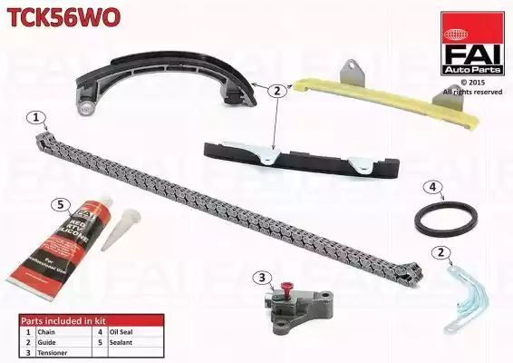 ZESTAW ŁAŃCUCHA ROZRZĄDU TOYOTA DOHC YARIS/VITZ 99- FAI Auto Parts TCK56WO