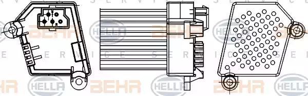 STEROWNIK DMUCHAWY BMW E46 KLIMATYZCJI Hella 5HL351311521