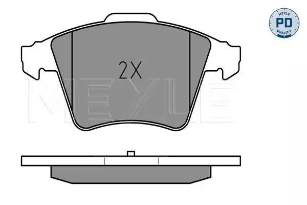 KLOCKI HAMULCOWE PRZÓD VW T5 03- 1,9-3,2 KOŁA 16 MEYLE 0252374619/PD