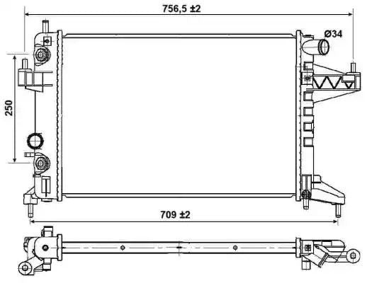 CHŁODNICA OPEL CORSA C 1,4 00- NRF 53035