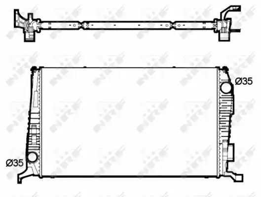 CHŁODNICA DACIA DUSTER 10- 1.5DCI NRF 53138