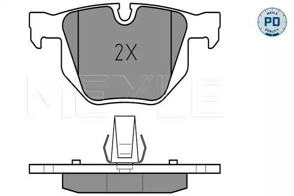 KLOCKI HAMULCOWE TYŁ BMW E60 E61 520-525 03- MEYLE 0252373217/PD