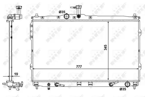 Chłodnica Hyundai H1 H300 2.5 CDRI 08- NRF 58421