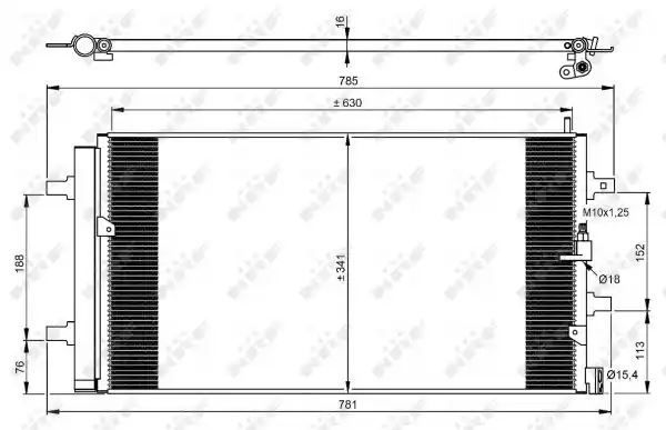 SKRAPLACZ KLIMATYZACJI AUDI A6 2,0TFSI 11- NRF 350069