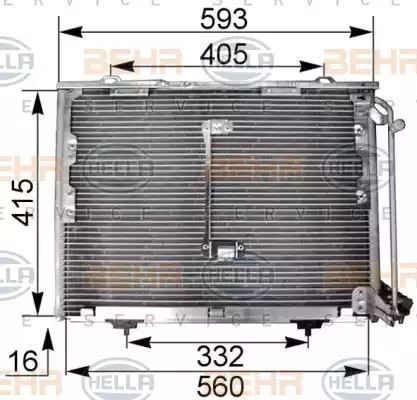 SKRAPLACZ KLIMATYZACJI DB W202 CLK W210 E KLASA 93- Hella 8FC351036014