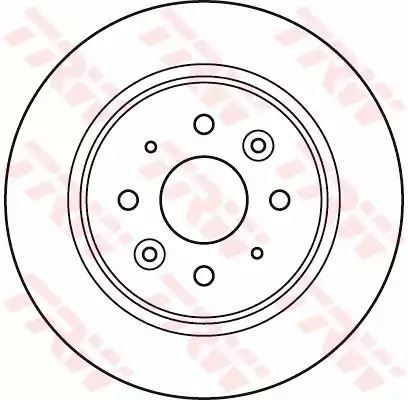 Tarcza hamulcowa tył KIA SHUMA 261X10 TRW DF6055