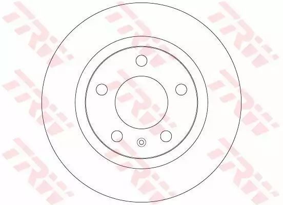 Tarcza hamulcowa tył Opel CORSA D 1,4-1,6 1,7CDTI 07- TRW DF6339