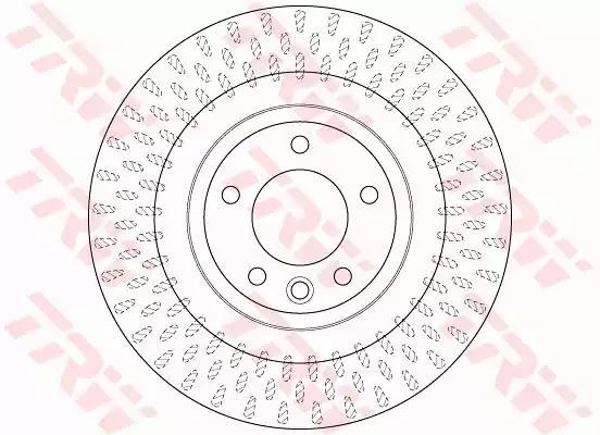 Tarcza hamulcowa tył Land Rover RANGE ROVER 3,0-5,0 4X4 13- POWLEKANE TRW DF6528S