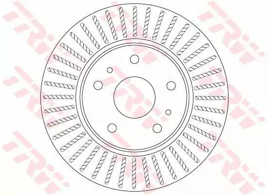 Tarcza hamulcowa przód Suzuki SX4 1,5-2,0 06- 280X22 5 OTWORÓW GWINT 12,7 M8 TRW DF6684