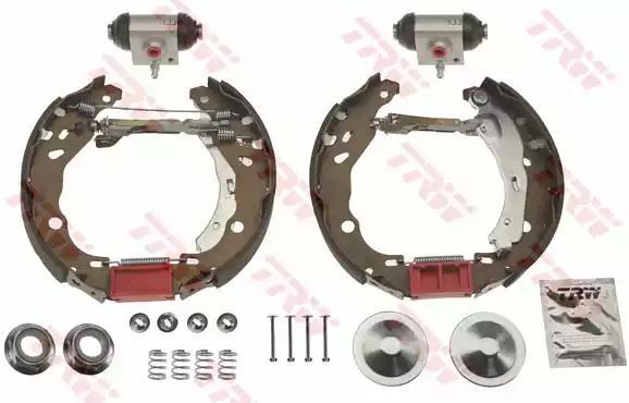 ZESTAW SZCZĘK HAM. DACIA LOGAN/SANDERO 1,2-1,6 04- KPL. Z CYLINDERKAMI TRW GSK1075