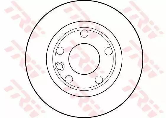 Tarcza hamulcowa przód T4 1,8 1 TRW DF1593